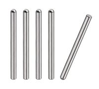 sourcing map 6x70mm Espiga Pasadores, 5uds 304 Inoxidable Acero Redonda Cabeza Plana Chaflanado Extremo Espiga Pasador Madera Litera Cama Estante Picas Soporte Estantes Sujeción Elementos