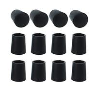 sourcing map 7,5mm de Diámetro Interior, Puntas Redondas para Patas de Silla, Almohadillas, Protectores de Suelo de Madera Dura, Cubiertas de Goma para Pies de Mesa y Muebles, 12 Uds