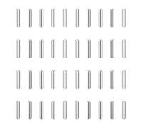 sourcing map 70 pasadores de clavija de 2 mm x 10 mm, acero inoxidable 304 cilíndrico de cabeza redonda para estantes, clavijas de soporte para estante de muebles, GB831, color plateado