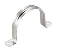 sourcing map 70mm (2,8") Rígida Tubería Correa, 2 Orificios Tubo Correas 304 Inoxidable Acero Tensión Tubo Clip Abrazadera 5 Piezas