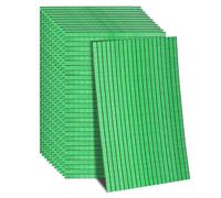 sourcing map 7200 piezas de espejos de cristal, azulejos de bola de discoteca autoadhesivos, azulejos de mosaico de espejo verde de 5 x 5 mm para bola de discoteca, manualidades, decoración de