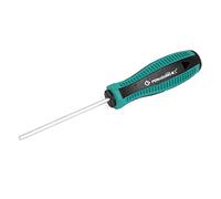 sourcing map 75mm x 3mm H3 Hexágono Punta Magnética Hex Destornillador Herramienta De Reparación