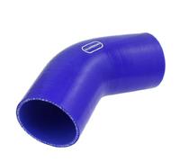 sourcing map 7cm Interenfriador 45-Grado Codo Acoplador Manguera de Silicona Azul