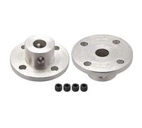 sourcing map 7mm Interior Diám. H13 * D16 Rígido Brida Acoplamiento Motor Guía Eje Acoplador Motor Conector 2uds para Bricolaje Piezas