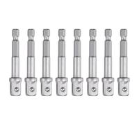 sourcing map 8 adaptadores de enchufe de impacto de 1 cm, vástago hexagonal de 0.25 pulgadas, vástago hexagonal de 2.5 pulgadas de largo, broca de extensión para llave de taladro eléctrico, color
