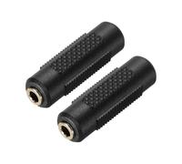 sourcing map 8 adaptadores TRS3,5 mm hembra a 3,5 mm hembra estéreo chapado en oro para auriculares de audio, MP3, MP4, computadora, sistemas de coche, conversión de señal