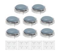 sourcing map 8 deslizadores autoadhesivos para muebles con clavos, almohadillas móviles para muebles, protectores de suelo para patas de silla, para patas de madera de 0.75 a 1 pulgada para suelos de
