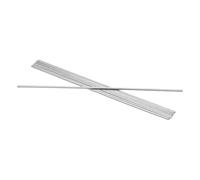 sourcing map 8 llaves cuadradas de acero, 1/8 x 1/8 x 12 pulgadas, barras de acero 45# estiradas en frío, llave de precisión para acoplamiento de caja de cambios, tono plateado