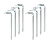 sourcing map 8 llaves Torx de seguridad T10 a prueba de manipulaciones, llave hexagonal Torx de 2.3 pulgadas de largo brazo en forma de L, llave hexagonal Torx de 6 puntos, herramienta manual de acero