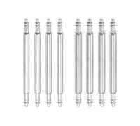 sourcing map 8 pasadores de resorte de reloj de 21 mm de 1,5 mm + 1,8 mm de grosor, pasadores de repuesto de acero inoxidable para correa de reloj