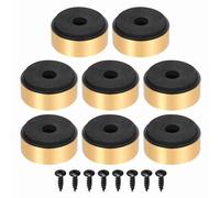sourcing map 8 patas de aislamiento de altavoz, 35 mm x 15 mm, espuma de plástico, absorción de golpes, amplificador antivibración, soporte de pie para audio, CD, sistema de sonido de cine en casa