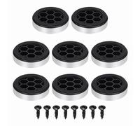 sourcing map 8 patas de aislamiento de altavoz, 57 mm x 13 mm, espuma de plástico, absorción de golpes, amplificador antivibración, soporte de pie para audio, CD, sistema de sonido de cine en casa