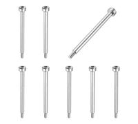 sourcing map 8 pernos de hombro de acero inoxidable 304 de 4 mm de diámetro de hombro de 45 mm de longitud del hombro M3 x 0,5 rosca hexagonal para industrias de maquinaria de moldeo por inyección