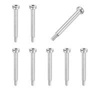 sourcing map 8 pernos de hombro de acero inoxidable 304 de 5 mm de diámetro de hombro de 40 mm de longitud del hombro M4 x 0,7 rosca hexagonal para industrias de maquinaria de moldeo por inyección