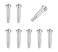 sourcing map 8 pernos de hombro de acero inoxidable 304 de 6 mm de diámetro de hombro de 18 mm de longitud del hombro M5 x 0,8 rosca hexagonal para industrias de maquinaria de moldeo por inyección