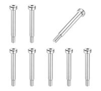 sourcing map 8 pernos de hombro de acero inoxidable 304 de 6 mm de diámetro de hombro de 35 mm de longitud del hombro M5 x 0,8 rosca hexagonal para industrias de maquinaria de moldeo por inyección