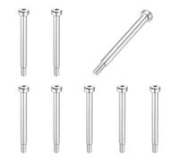 sourcing map 8 pernos de hombro de acero inoxidable 304 de 6 mm de diámetro de hombro de 50 mm de longitud del hombro M5 x 0,8 rosca hexagonal para industrias de maquinaria de moldeo por inyección