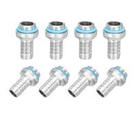 sourcing map 8 piezas de accesorios G1/4, rosca G1/4 con boquilla de 10 mm de diámetro exterior para manguera de refrigeración por agua de PC, accesorios para sistema de refrigeración de agua