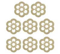 sourcing map 8 piezas de placa trasera para pomo de gabinete, 1.26 pulgadas, con forma de flor de ciruela, arandelas de latón para decoración clásica de muebles, para armarios, cajones, puertas de