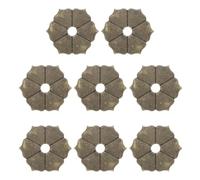sourcing map 8 piezas de placa trasera para pomo de gabinete, 1.38 pulgadas hexagonal con forma de flor, arandelas de latón para decoración de muebles clásicos para gabinetes, cajones, puertas de
