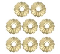 sourcing map 8 piezas de placa trasera para pomo de gabinete, tambor de 0.91 pulgadas, forma de ciruela, arandelas de latón para decoración clásica de muebles, para gabinetes, cajones, puertas de