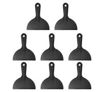 sourcing map 8 raspadores de masilla de plástico flexibles de 6.1 pulgadas, herramienta de limpieza desechable para esparcir pintura, reparación de parches, color negro
