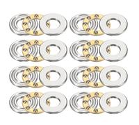 sourcing map 8 rodamientos axiales de bolas F7-15M, 7 mm x 15 mm x 5 mm, rodamientos de empuje miniatura con arandelas, acero cromado de una sola dirección para sistemas de transportadores, máquinas