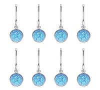 sourcing map 8 tiradores de cremallera, tiradores de repuesto para reparación de equipaje, ropa, chaquetas, mochilas, botas (azul)