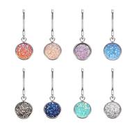 sourcing map 8 tiradores de cremallera, tiradores de repuesto para reparación de equipaje, ropa, chaquetas, mochilas, botas (multicolor)