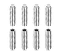 sourcing map 8 tornillos de punta de nailon M8 x 30 mm, tornillos hexagonales métricos de acero inoxidable 304 para reparación de muebles, maquinaria y equipos industriales