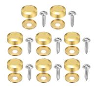 sourcing map 8 tornillos decorativos para espejo con tapas, tapas de tornillo de fijación de aleación de 0.7 pulgadas, sujetadores de tornillos de espejo para muebles, manualidades, accesorios