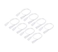 sourcing map 8 Tubo Conector Cable Línea para T4 T5 T8 LED Tubo, 40cm 2 Pasadores Doble Extremo Luz Enlace Cordones Extensión Cable