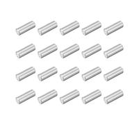sourcing map 80 pasadores de acero inoxidable 304 M3 x 8 mm, cilíndrico para soporte de estante, pasador paralelo para fabricación mecánica, industria, instalación de muebles, color plateado
