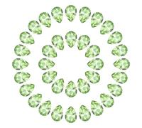 sourcing map 80 piezas de diamantes de imitación de cristal AB puntiagudos, 7 x 10 mm, gemas de vidrio facetado para funda de teléfono, manualidades, joyería, decoración de ropa, color verde