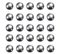 sourcing map 80uds Precisión Bolas 9mm Diámetro G10 Cromo Acero Bolas para Rodamientos, Plata