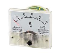 sourcing map 85L 1 AC 0-50A Amperímetro Analógico Analogo Panel Ampmeter Metros Blanco