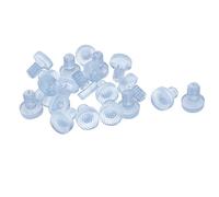 sourcing map 8mm T Botella De Forma De Tapón De Goma Caza De Focas Tapa Transparente 20Pcs