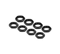 sourcing map 8Pcs 17mm Tuerca de Rueda RC de Aluminio Rosca M12X1.0mm Negro