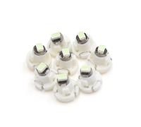 sourcing map 8Pcs Luces Led T3 3020Smd Frío Para Tablero Coche Interior