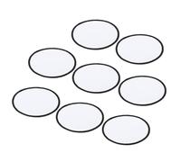 sourcing map 8Pcs Parche en Blanco para Sublimación, 8cm/3.15" Parche en Blanco de Transferencia de Calor para Reparación de Manualidades Diy, Gorras, Ropa, Zapatos, Blanco
