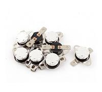 sourcing map 8uds KSD301 NC Temperatura Interruptor Termostato 75 Celsius 250V 10A