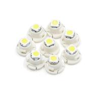 sourcing map 8uds Luz de Coche Tablero Panel Indicador T4,7 5050 SMD 1 LEDs Blanco