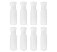 sourcing map 8uds Silicona Pajitas Puntas, Metal Pajitas Cubiertas, Suaves Reutilizables Pajitas Puntas para 1/4 Pulgadas(6mm) OD Inoxidable Acero Pajitas, Blanco