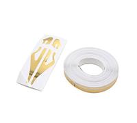 sourcing map 9,8Metros 12mm Cinta Adhesiva Color Oro de Vinilo Doble Líneas para Vehículo Coche