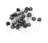 sourcing map - 9 mm diámetro de la cabeza 10 ohmios tono termistores ntc plata negro 30 pc