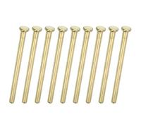 sourcing map 9 pasadores de bisagra de puerta, 3.62 pulgadas, bisagras interiores extraíbles para reparación de puerta de madera residencial, color dorado