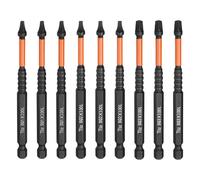 sourcing map 9 puntas de destornillador de cabeza cuadrada de 1/4 pulgadas con vástago hexagonal SQ1/SQ2/SQ3, cabeza magnética, 4 pulgadas de longitud, broca de acero S2 para trabajos de reparación