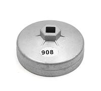 sourcing map 90mm Diámetro Interno 15 Ranuras Llave del Cartucho Filtro de Aceite 13mm Eje Cuadrado