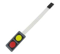 sourcing map a12010900ux0134 - Cc 12v 1 x 4 4 matriz de teclas del teclado interruptor plana bricolaje 107x20x0.8mm