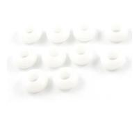 sourcing map a12032600ux0854-10 piezas 5 mm de diámetro interno laterales de doble firewall arandelas de goma blanca